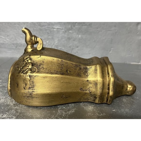 Vintage Gold Ceramic Wall Pocket‎ Planter w/ Fountain Grapes California USA 400 - Picture 4 of 11